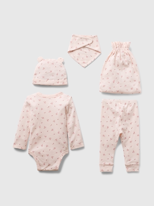 Image number 2 showing, Baby 100% Organic Cotton 5-Piece Gift Set