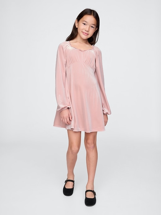 Image number 1 showing, Kids Velvet Dress