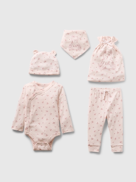 Image number 1 showing, Baby 100% Organic Cotton 5-Piece Gift Set