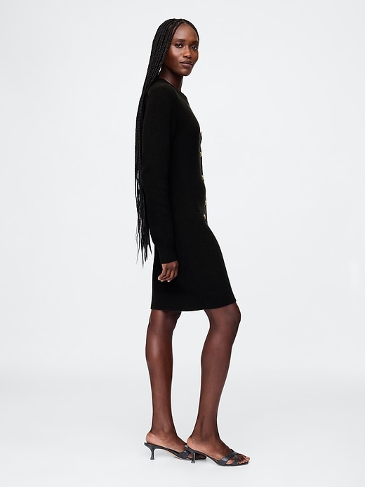 Image number 3 showing, Shaker-Stitch Mini Sweater Dress