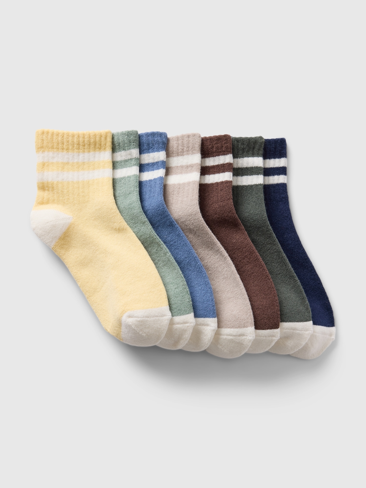 Chaussettes courtes pour Enfant (paquet de 7 paires)