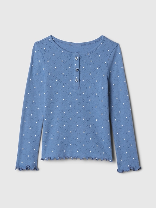 Image number 1 showing, babyGap Pointelle Henley Shirt