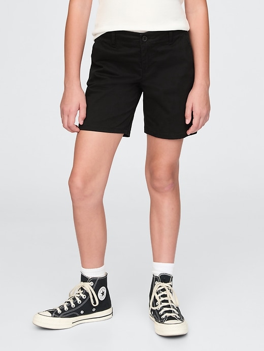 Image number 2 showing, Kids Mid Rise Uniform Bermuda Shorts