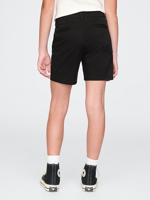 Image number 3 showing, Kids Mid Rise Uniform Bermuda Shorts