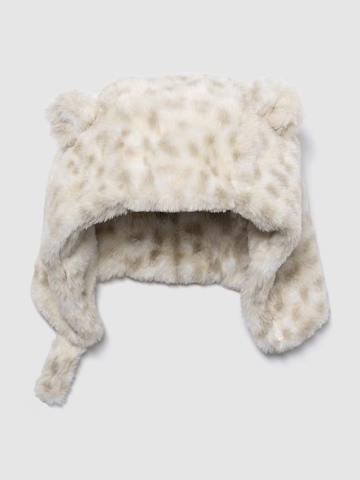 Voir une image plus grande du produit 1 de 1. Chapeau en Sherpa à motif léopard babyGap