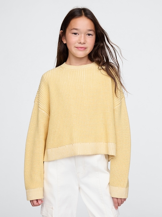 Image number 1 showing, Kids Boxy Crewneck Sweater