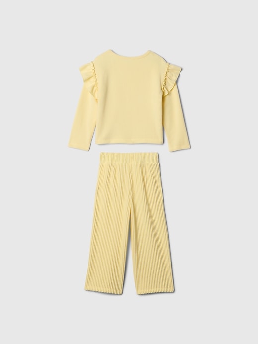 Image number 2 showing, Baby &amp; Toddler Softspun Ruffle Outfit Set