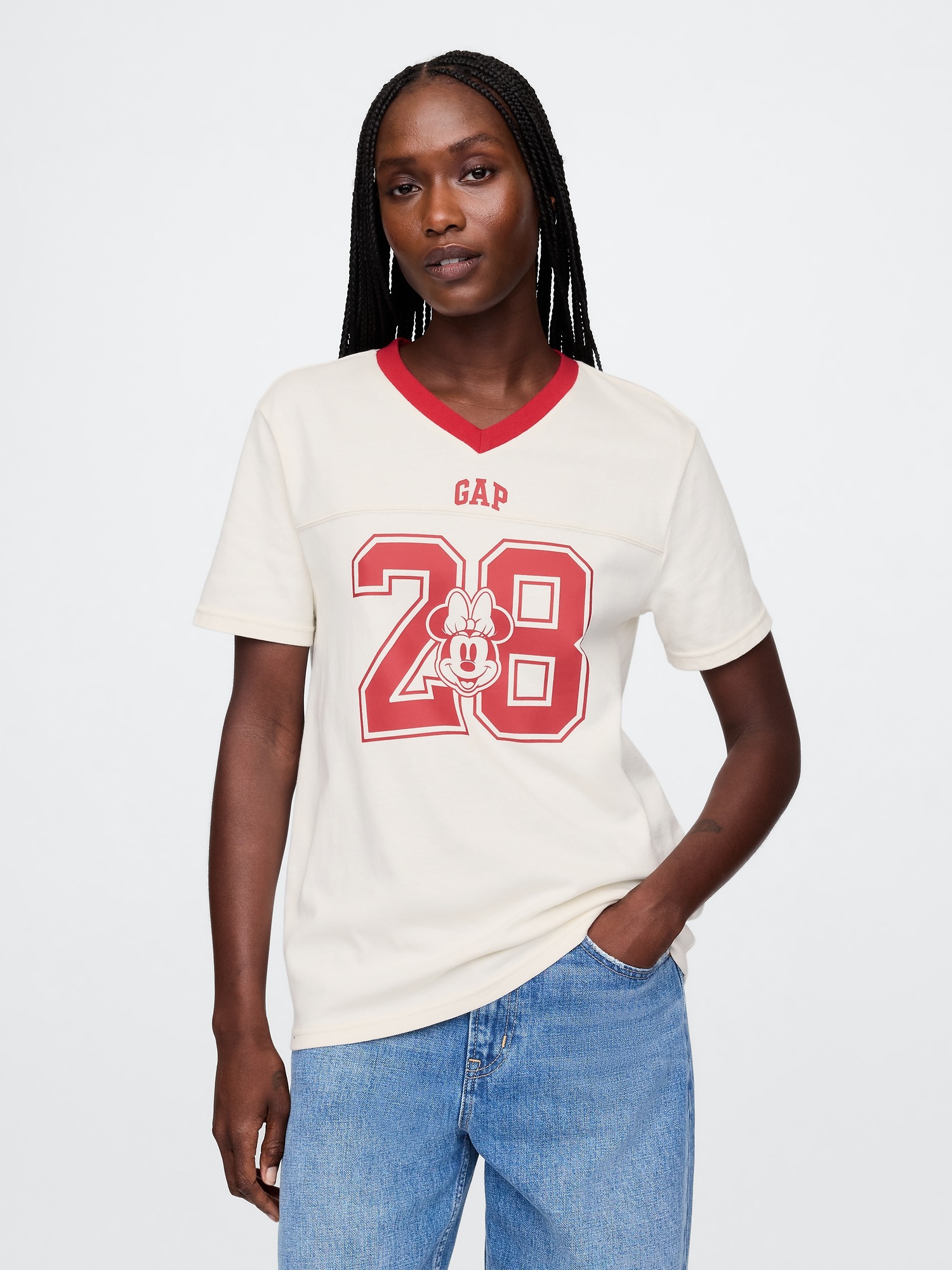 T-shirt à logo de style universitaire Gap × Disney