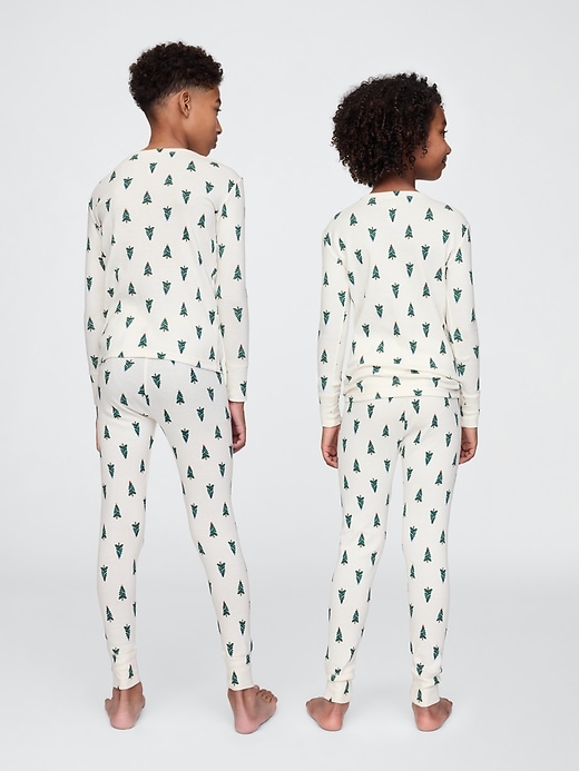 Image number 2 showing, Kids Organic Brushed Cotton PJ Set