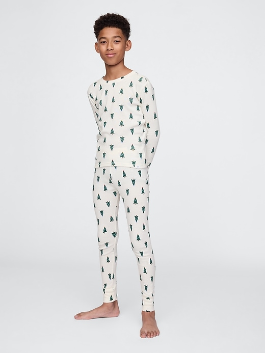 Image number 4 showing, Kids Organic Brushed Cotton PJ Set