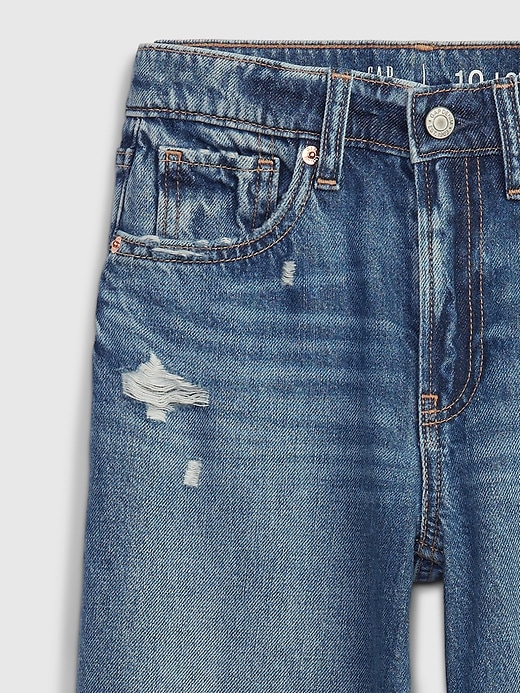 L'image numéro 3 présente Jean sportif à taille basse en denim Washwell pour Enfant