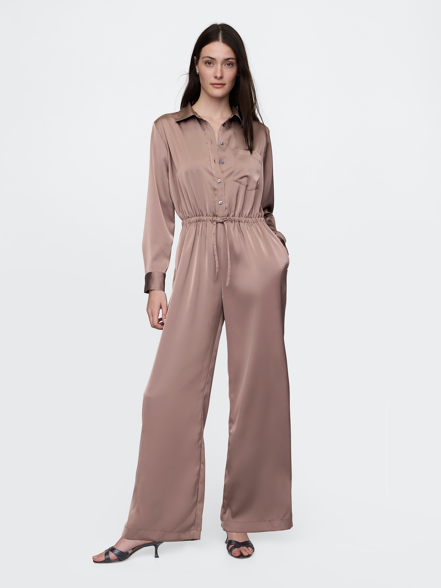 Recycled Satin Jumpsuit