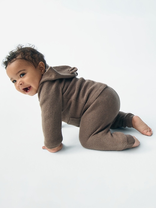 Image number 3 showing, Baby CashSoft Bear Hoodie Outfit Set