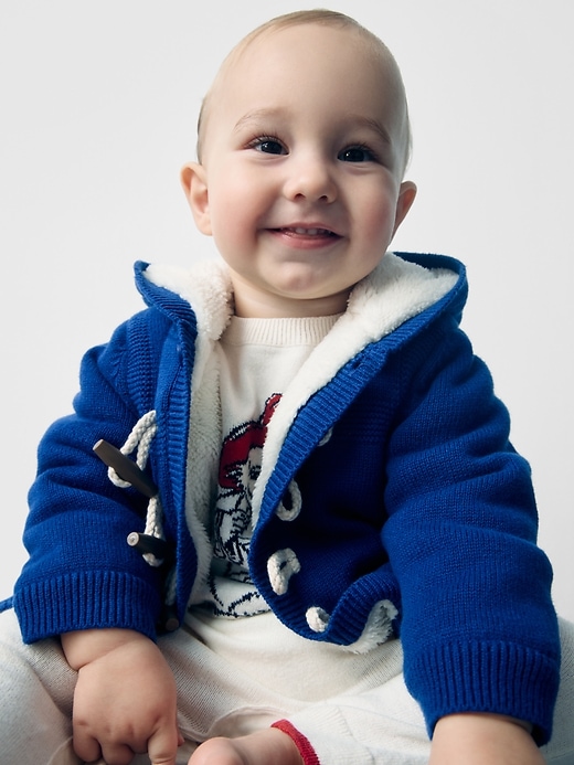 Image number 4 showing, Baby Paddington Toggle Sweater Hoodie