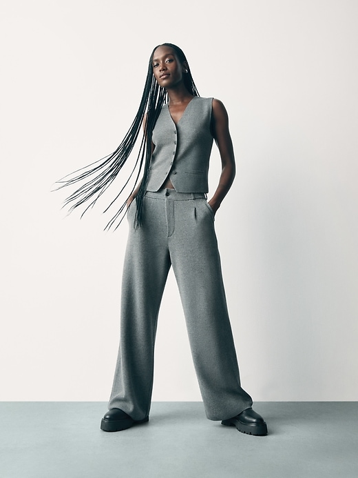 Image number 6 showing, CashSoft Pleated Trousers