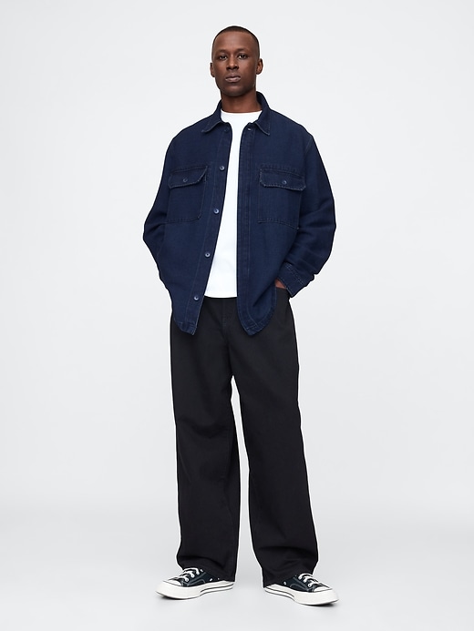 Image number 1 showing, Denim Overshirt