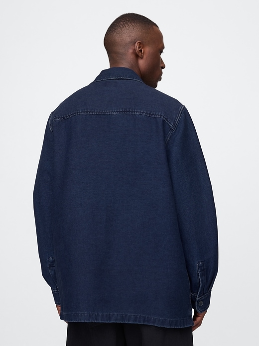 Image number 3 showing, Denim Overshirt