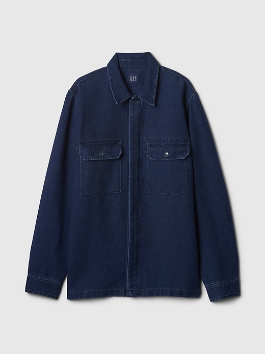 Image number 4 showing, Denim Overshirt