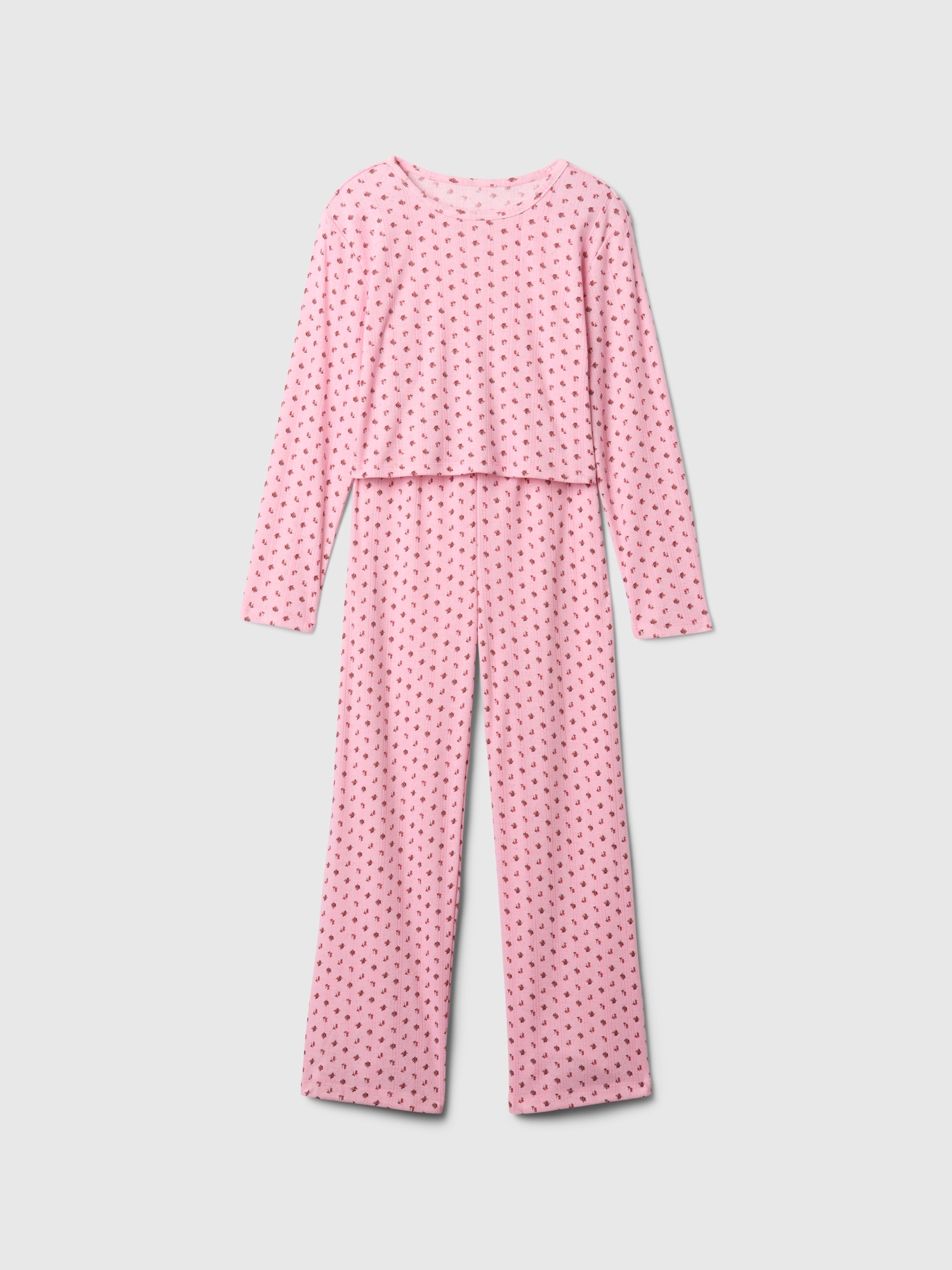 Pyjama en tricot pointelle de polyester recyclé pour Enfant