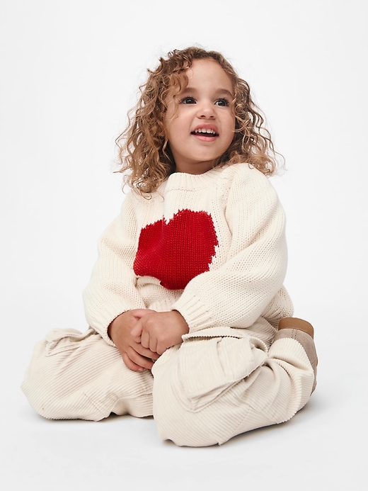 Image number 4 showing, babyGap Chunky Heart Sweater