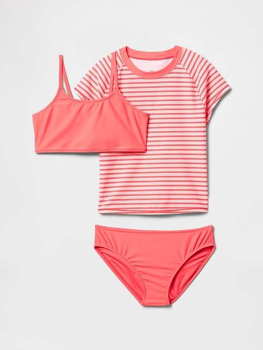 Image number 1 showing, Kids Rash Guard Swim Three-Piece