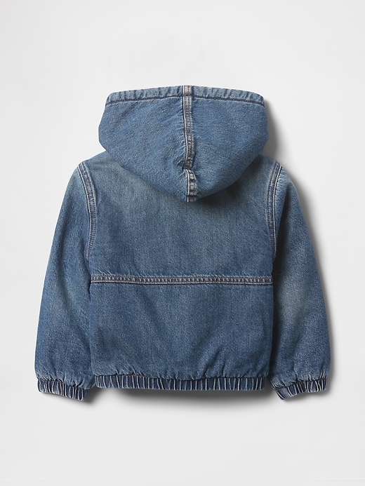 Image number 2 showing, babyGap Sherpa-Lined Hooded Denim Jacket