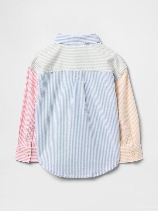 Image number 3 showing, Baby &amp; Toddler Striped Oxford Big Shirt