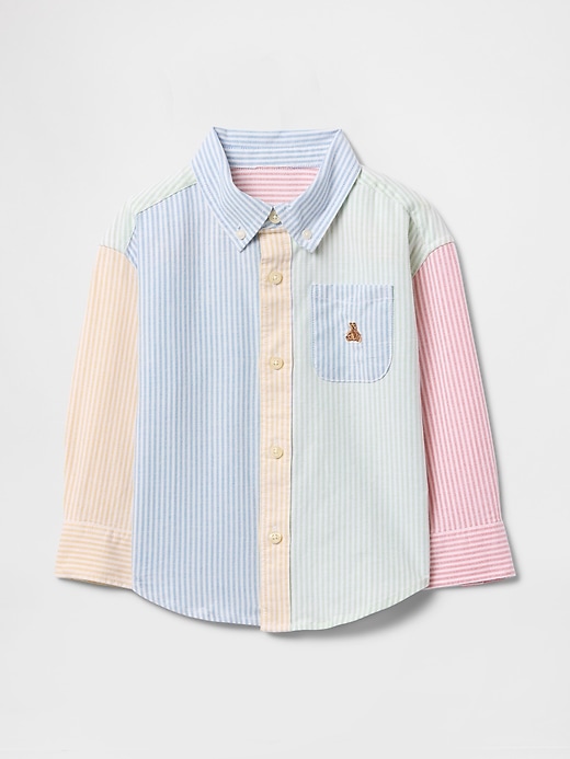 Image number 2 showing, Baby &amp; Toddler Striped Oxford Big Shirt