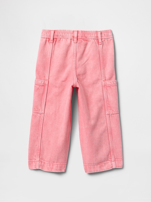 Image number 3 showing, Baby &amp; Toddler UltraSoft Pull-On Cargo Jeans