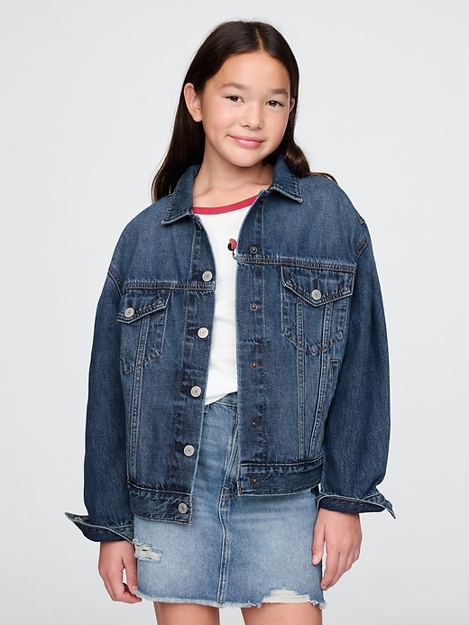 Image number 2 showing, Gap × Disney Kids Minnie Mouse Icon Denim Jacket