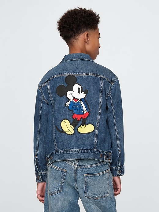 Image number 1 showing, Gap × Disney Kids Mickey Mouse Denim Icon Jacket