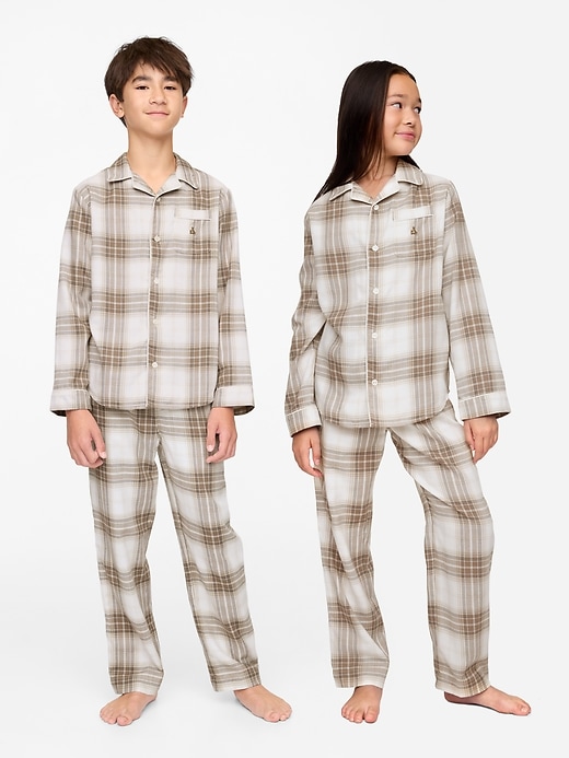 Image number 1 showing, Kids Recycled Flannel PJ set