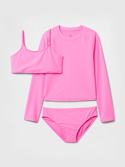 Image number 1 showing, Kids Rash Guard Swim Three-Piece