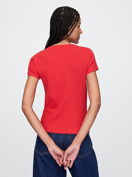 Image number 2 showing, Modern Rib Cropped T-Shirt