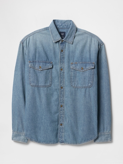 Image number 5 showing, UltraSoft Denim Big Shirt