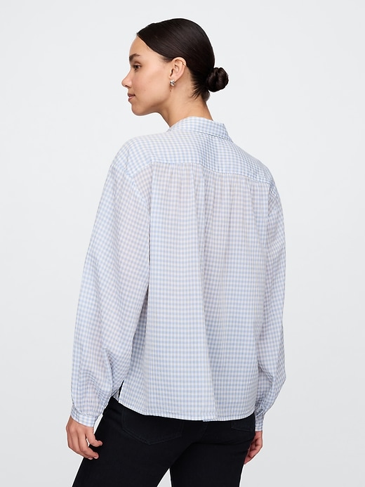 Image number 2 showing, Relaxed Button-Front Shirt