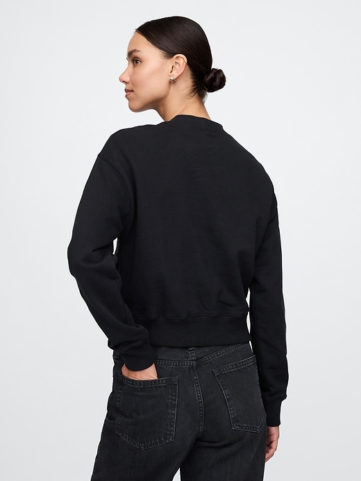 Image number 2 showing, French Terry Cropped Sweatshirt