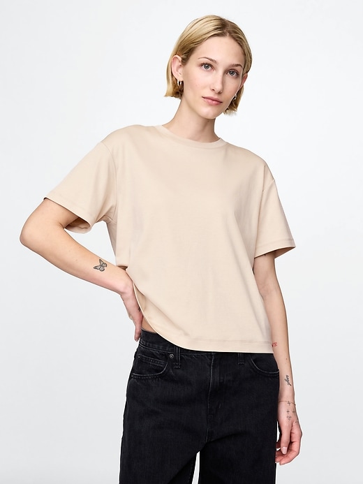 Image number 1 showing, Supima® Cotton Relaxed T-Shirt