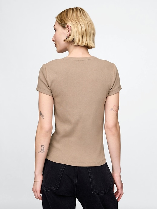 Image number 2 showing, Modern Rib Cropped T-Shirt