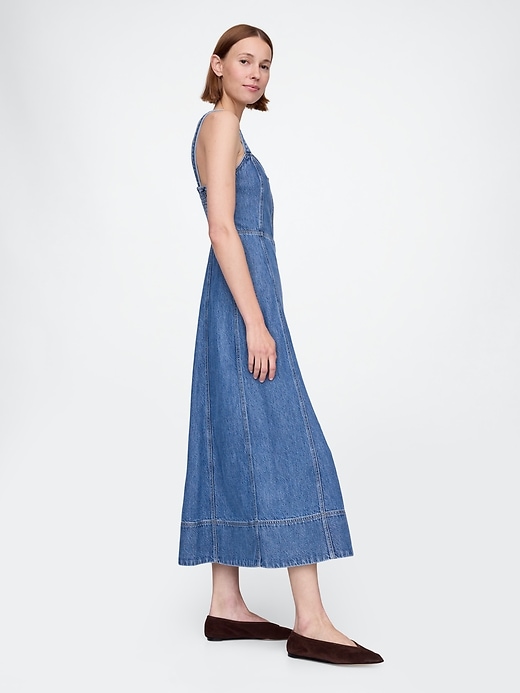 Image number 3 showing, UltraSoft Denim Maxi Dress