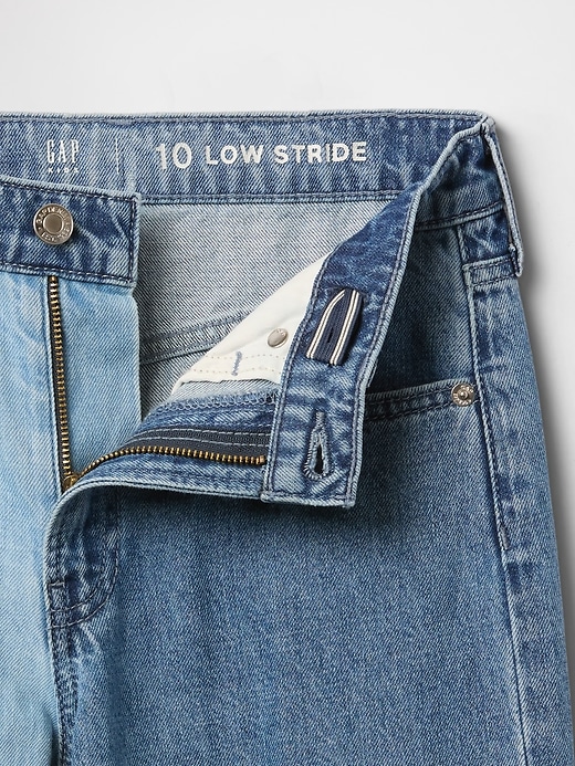 Image number 5 showing, Kids Low Rise Stride Patchwork Jeans