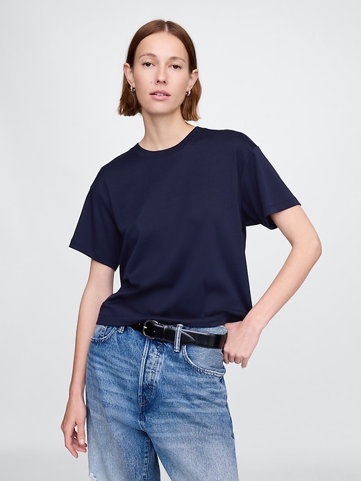 Image number 1 showing, Supima® Cotton Relaxed T-Shirt