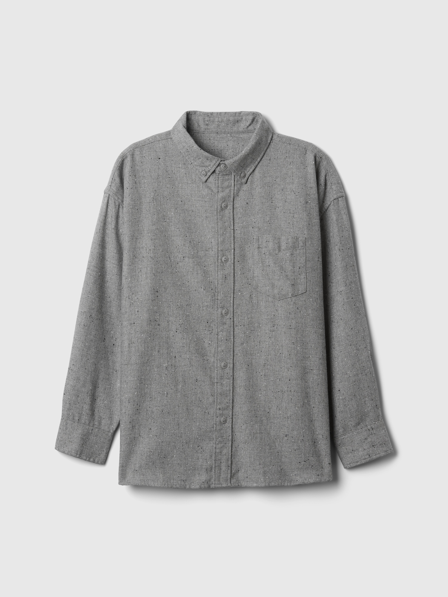 Chemise oxford surdimensionnée en flanelle pour Enfant