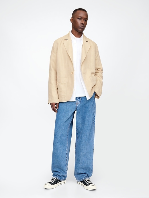 Image number 2 showing, Relaxed Linen-Cotton Blazer