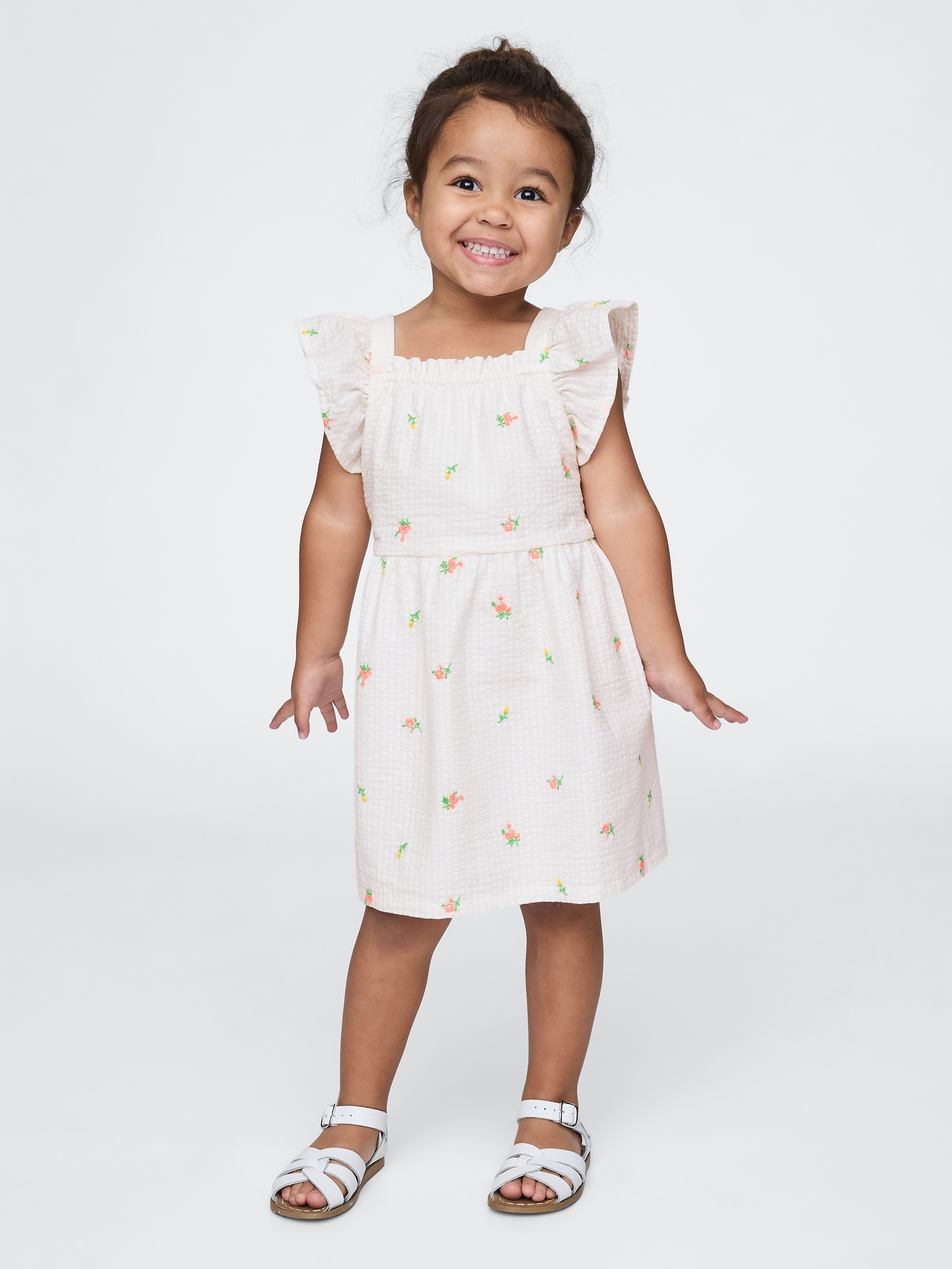 Baby & Toddler Flutter-Sleeve Seersucker Dress