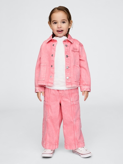 Image number 1 showing, Baby &amp; Toddler UltraSoft Pull-On Cargo Jeans