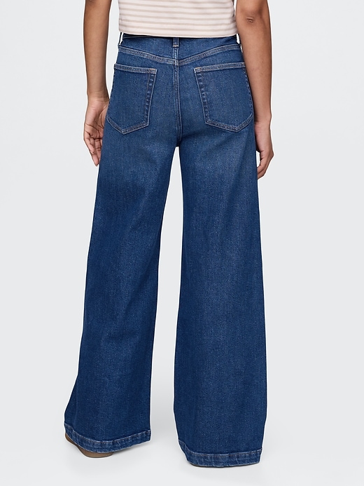 Image number 5 showing, Sky High Rise Stride Wide-Leg Jeans