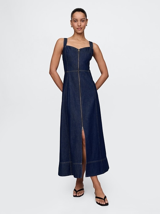 Image number 1 showing, UltraSoft Denim Maxi Dress