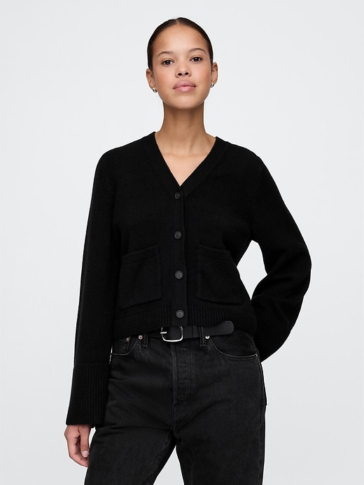 Image number 1 showing, CashSoft Pocket Cardigan