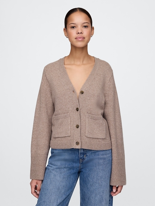 Image number 1 showing, CashSoft Pocket Cardigan